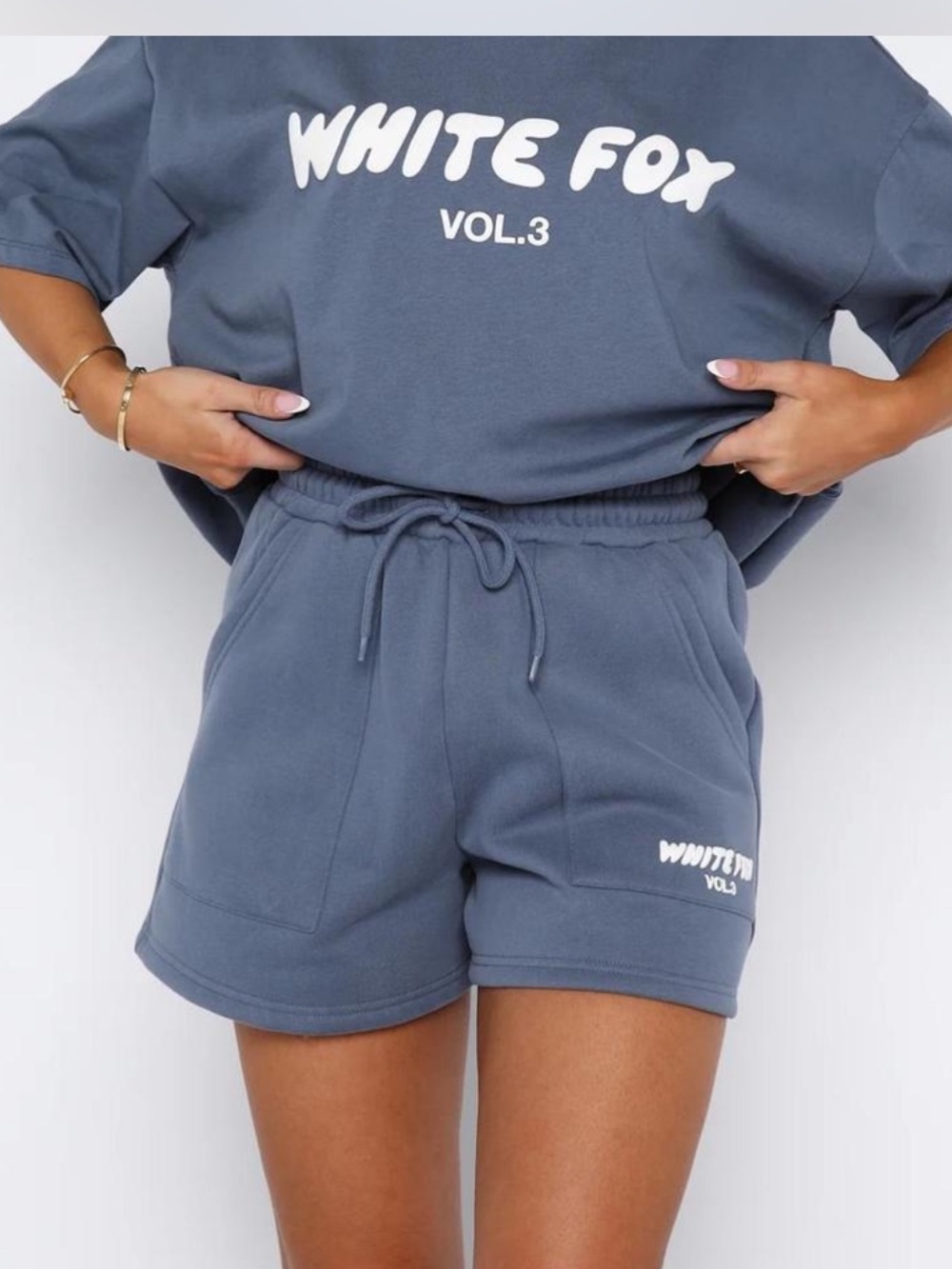 White Fox offstage lounge shorts in ocean size small NWOT